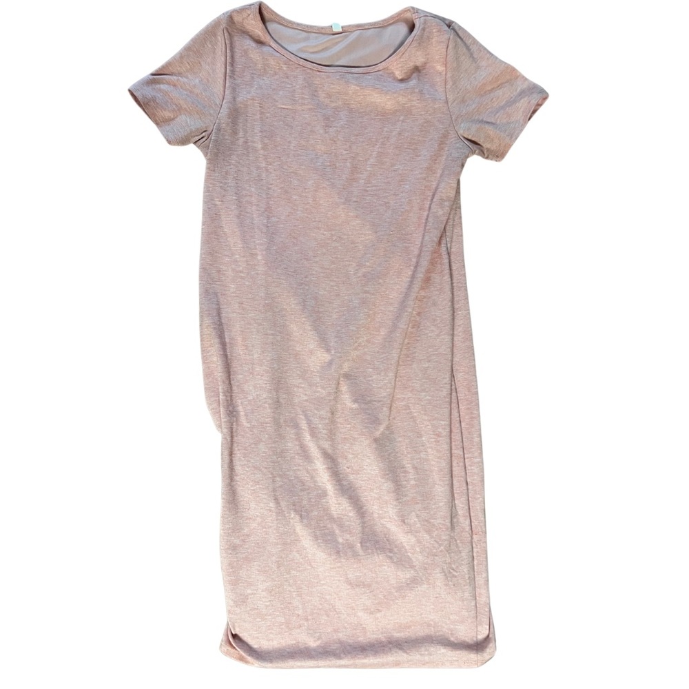 Pinkblush maternity Soft Pink lined t-shirt dress